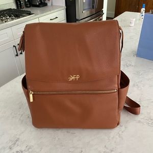 Freshly Picked Classic Diaper Bag in cognac